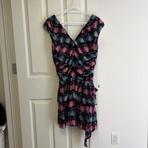 Anna Sui Silk Floral Dress - Picture 2 of 10